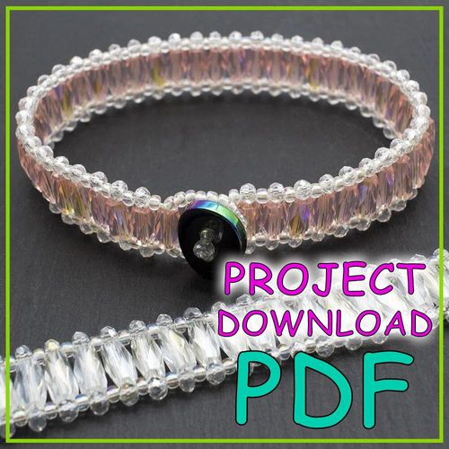 Crystal Barrel Bracelet Project Download PDF Download for jewellery making