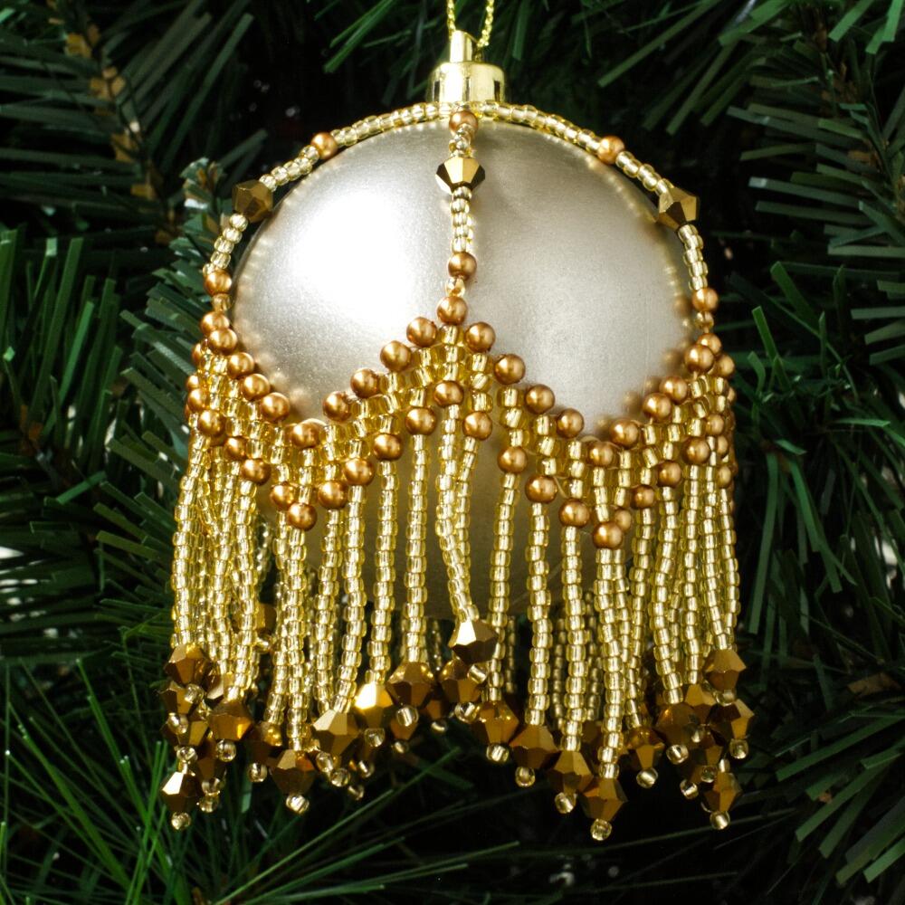 Yasmin Bauble Zoom 25/4 gold jewelry making kit — DIY set with beads and instructions for creating handmade jewelry