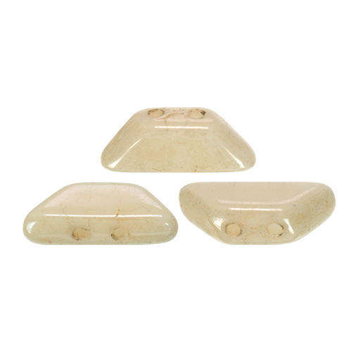 Tinos Puca Beads 10g - Opq Beige Ceramic