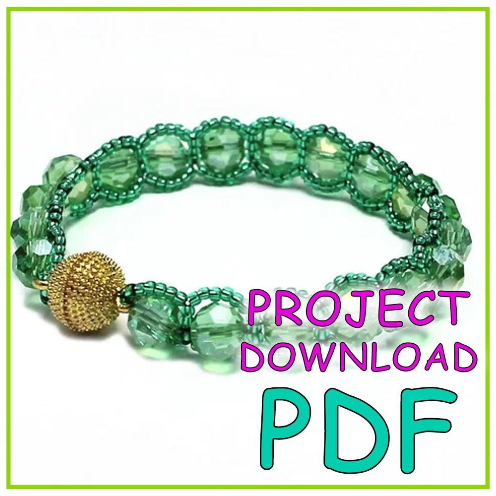 Elizabeth Crystal Bracelet PDF Download for jewellery making