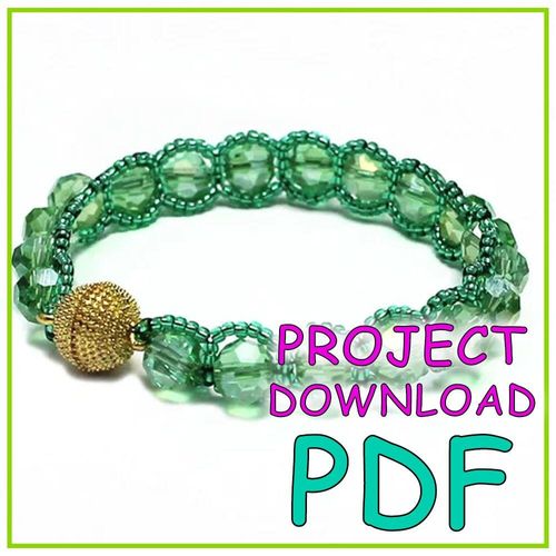 Elizabeth Crystal Bracelet PDF Download for jewellery making