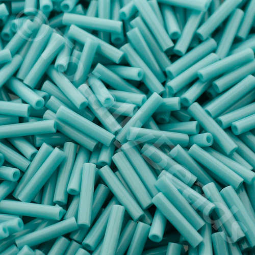 Toho 9mm Bugle Beads 10g - Opaque Turquoise