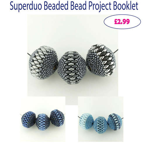 SuperDuo Beaded Bead Instructions + Bead Base jewelry making kit — DIY set with beads and instructions for creating handmade jewelry