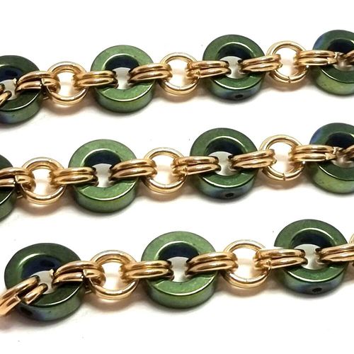 Rihanna Ring Jewellery green jewelry making kit — DIY set with beads and instructions for creating handmade jewelry
