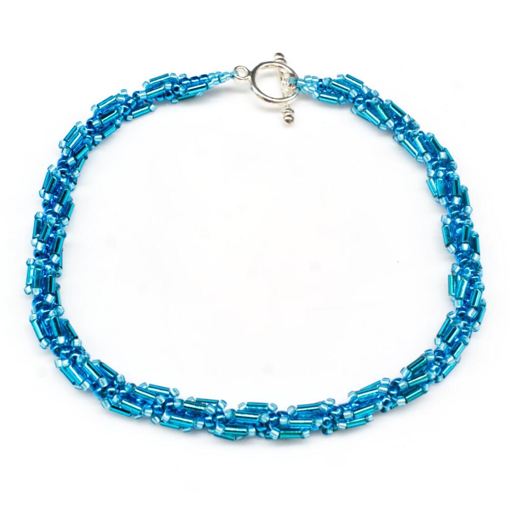 Helix Bugle Bracelets (6) caribbean bracelet making kit — DIY set with beads and instructions for creating handmade jewelry