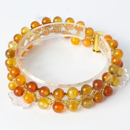 Serenity Gemstone Bracelet carnelian bracelet making kit — DIY set with beads and instructions for creating handmade jewelry