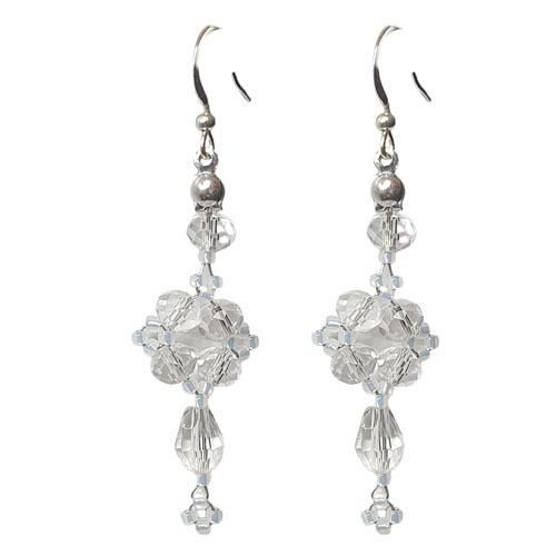 Vesta Crystal Earrings crystal earring making kit — DIY set with beads and instructions for creating handmade jewelry