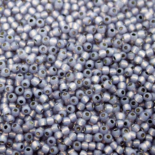 Toho Size 11 Seed Beads 10g - Silver Milky Tanzanite