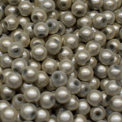 6mm Miracle acrylic round beads 6mm round ivory 65pcs — pack of 65, reflective 3D-effect beads ideal for jewelry making, crafts, and deco…