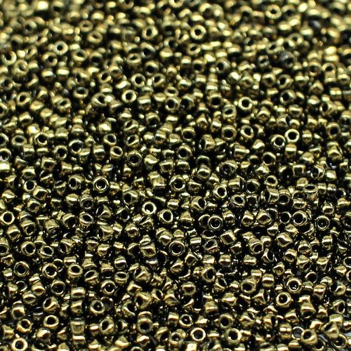 Toho Size 15 Seed Beads 5g Gold Dk Atq. Bronze 3mm for jewellery making