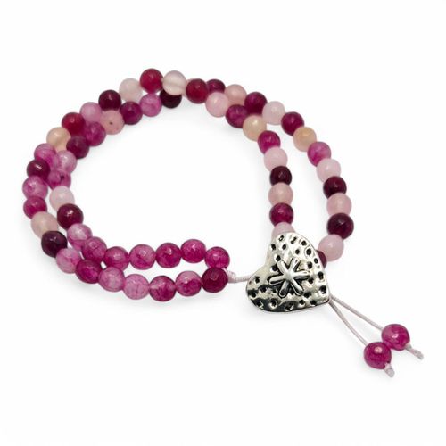 Wendy Jade Bracelet pinks bracelet making kit — DIY set with beads and instructions for creating handmade jewelry