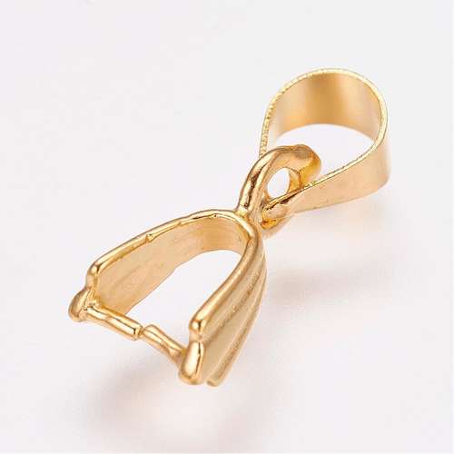 Pinch Bail 15x5mm - Gold 10pcs
