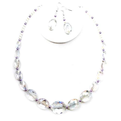 crystal beads crystal ab — AB finish, faceted for jewelry making and beadwork