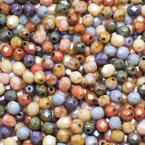 4mm Czech glass glass beads opaque luster 300pcs — pack of 300, high-quality two-hole beads ideal for jewelry making, bead weaving, and c…