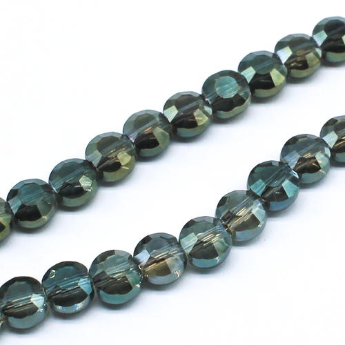 5mm crystal beads olive, pack of 100 — faceted for jewelry making and beadwork