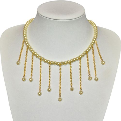 Shannan Drop Necklaces lemon chiffon necklace making kit — DIY set with beads and instructions for creating handmade jewelry