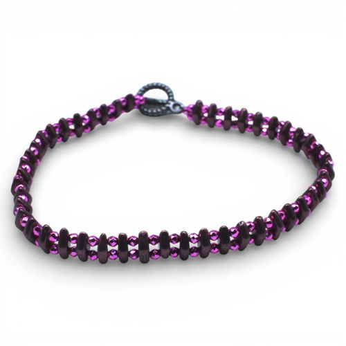 Diamond Crystal Bracelets Fuschia for jewellery making