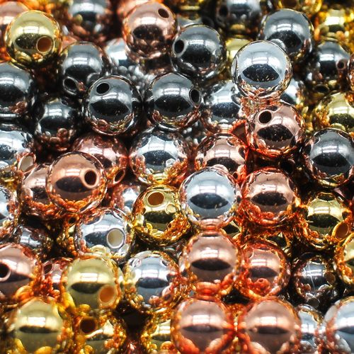 Acrylic Round Beads 10mm 160pcs MIXED for jewellery making