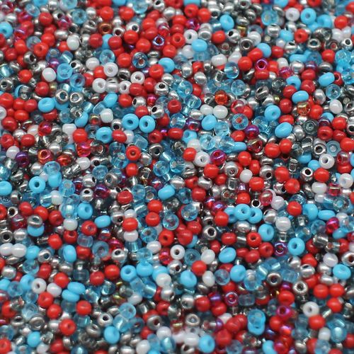 FGB Seed Bead Mix Size 12 50g Verona 6mm for jewellery making
