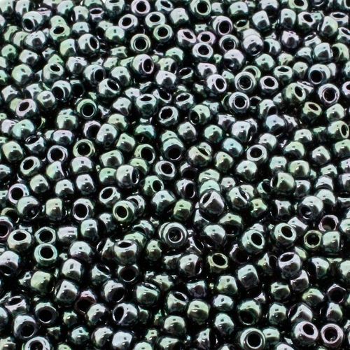 Toho Size 6 Seed Beads 10g Metallic Moss 9mm for jewellery making