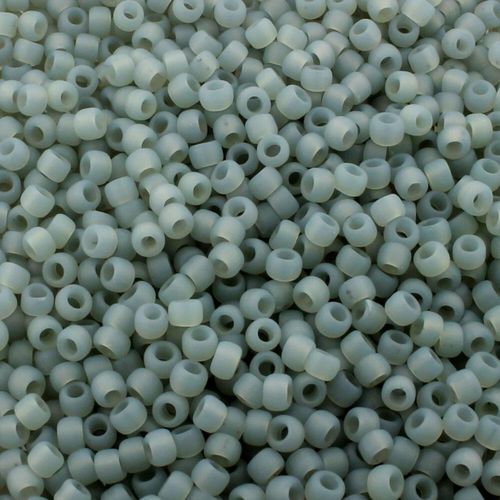 Toho Size 8 Seed Beads 10g Ceylon Frost Smoke 2mm for jewellery making