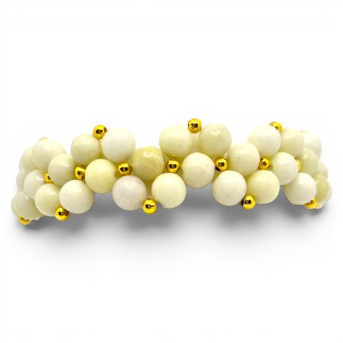 Elody Gemstone Bracelet Ivory Jasper for jewellery making