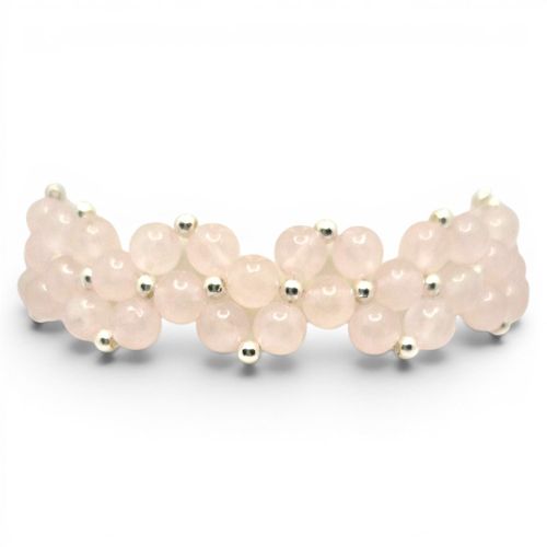 Elody Gemstone Bracelet Rose Quartz for jewellery making