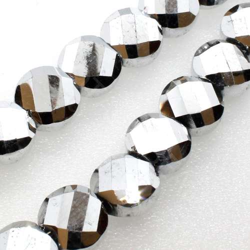 8mm crystal beads silver — plated finish, ideal for jewelry making and beadwork