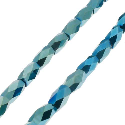 4mm crystal beads green iris — faceted for jewelry making and beadwork