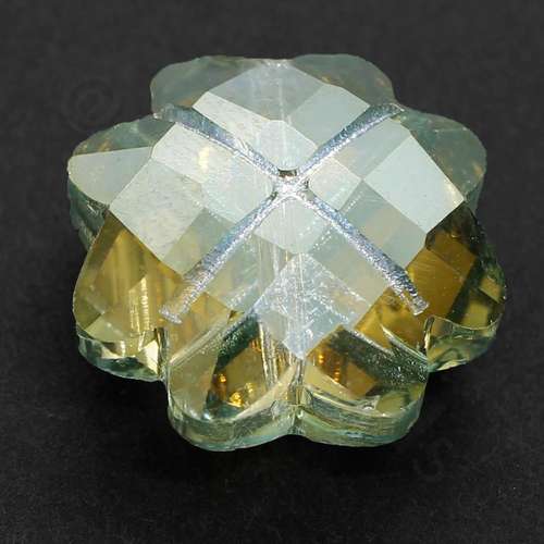 17mm crystal beads olive garden — faceted for jewelry making and beadwork