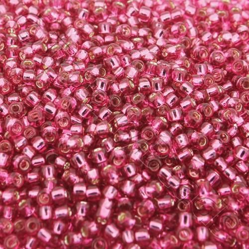 Toho Size 8 Seed Beads 10g - Silver Lined Mauve