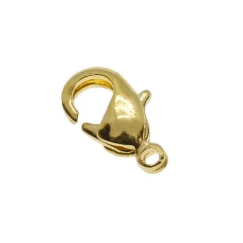 Lobster Clasp 10mm 15pcs - Gold Plated