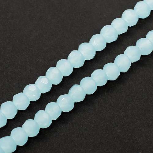 3mm crystal beads baby blue — faceted for jewelry making and beadwork