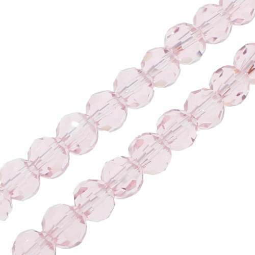 4mm crystal beads pink — faceted for jewelry making and beadwork