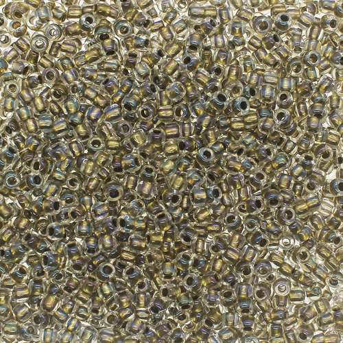 Toho Size 6 Seed Beads 10g - Inside Crystal/Gold
