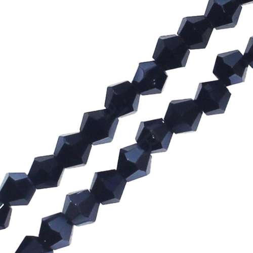 4mm crystal bicone beads hematite plate — faceted for jewelry making and beadwork