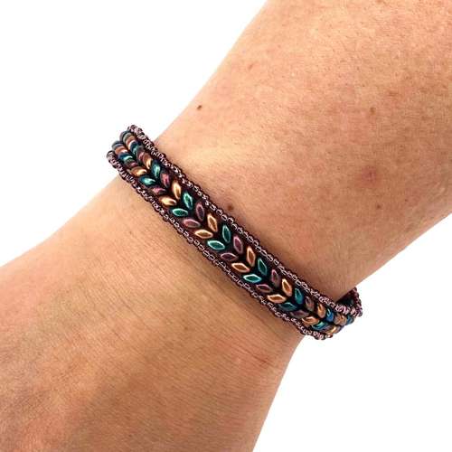 Hannah Bracelet Kit Make 3 autumn bracelet making kit — DIY set with beads and instructions for creating handmade jewelry