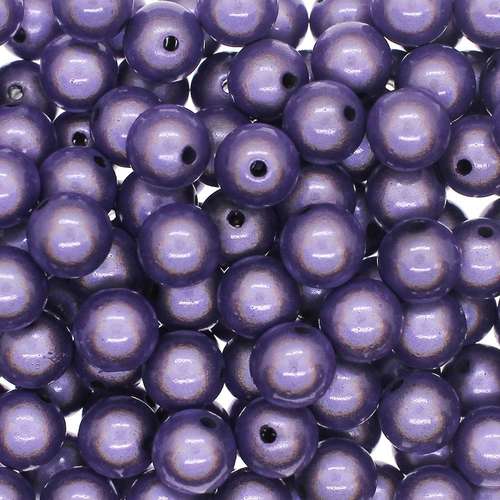 10mm Miracle acrylic round beads 10mm round lilac 40pcs — pack of 40, reflective 3D-effect beads ideal for jewelry making, crafts, and de…