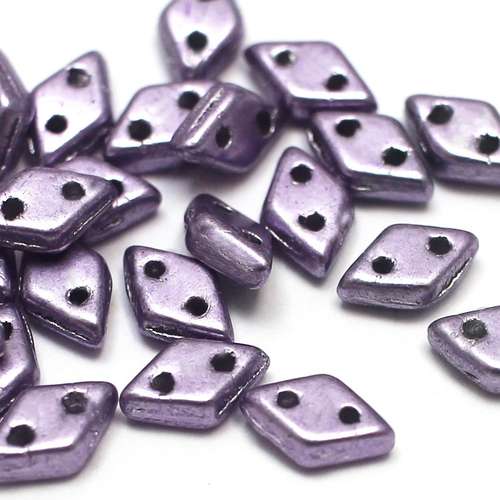 Czech glass glass beads met ballet slipper — pack of 60, high-quality two-hole beads ideal for jewelry making, bead weaving, and crafts