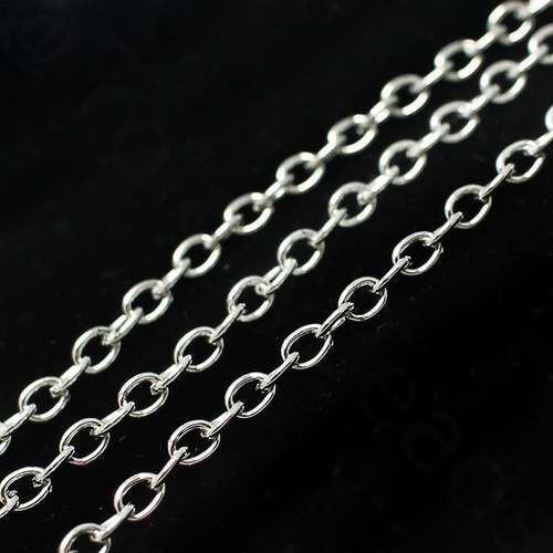 Chain Silver Plated - Oval 5x3.5mm