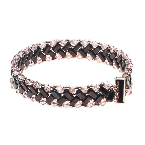 Hermione Bracelet maroon bracelet making kit — DIY set with beads and instructions for creating handmade jewelry