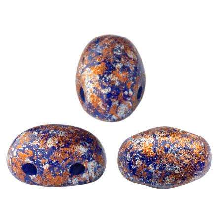 Samos Puca Beads 10g - Opq Sapphire Tweedy