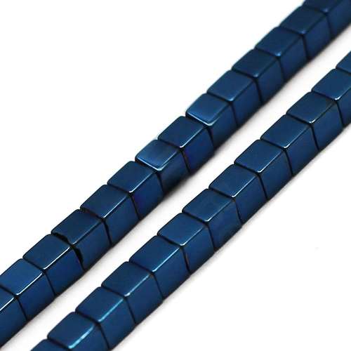 3mm hematite cube — for jewelry making, crafting, and beadwork projects