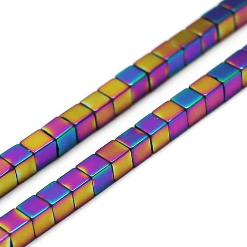3mm hematite cube — for jewelry making, crafting, and beadwork projects