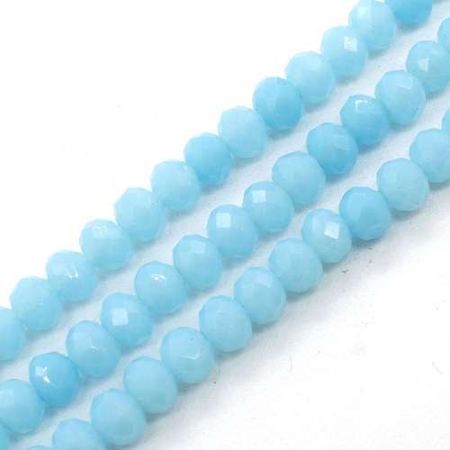 4mm crystal beads cerulean blue, pack of 130 — faceted for jewelry making and beadwork