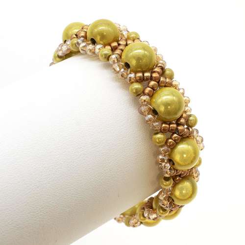 Lucy Miracle Bracelet dark gold bracelet making kit — DIY set with beads and instructions for creating handmade jewelry