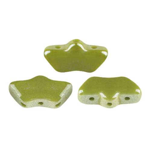 Delos Puca Beads 10g - Opaque Green Luster