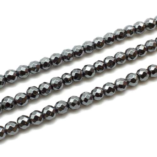 6mm hematite beads — for jewelry making, crafting, and beadwork projects