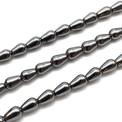 5x8mm hematite beads — for jewelry making, crafting, and beadwork projects