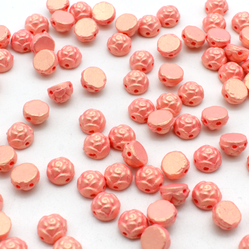 Roseta Cab 6mm 25pcs - Pink Carnation